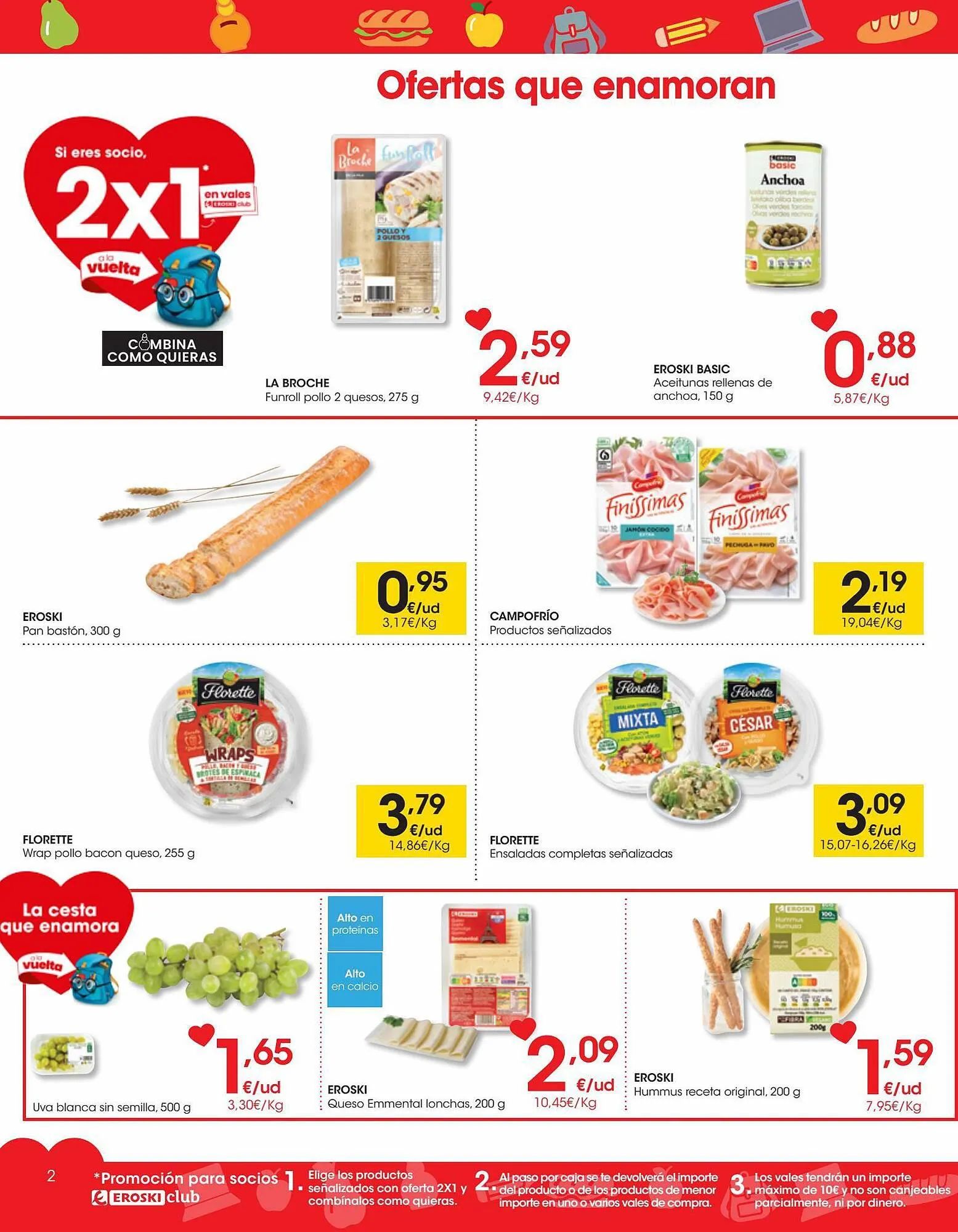 Catálogo de Folleto Eroski 24 de agosto al 6 de septiembre 2023 - Página 2