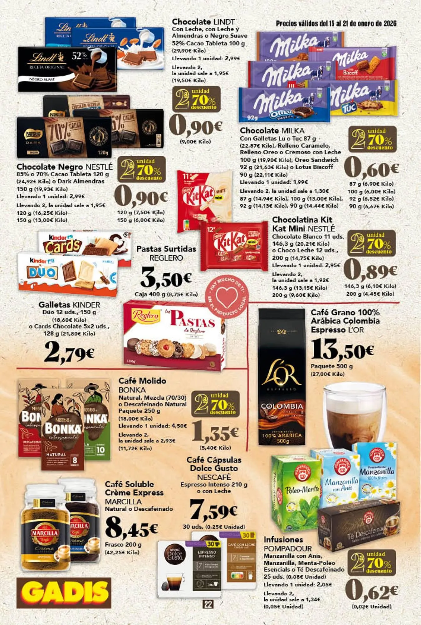 Catálogo de Folleto Gadis 15 de enero al 21 de enero 2026 - Página 22