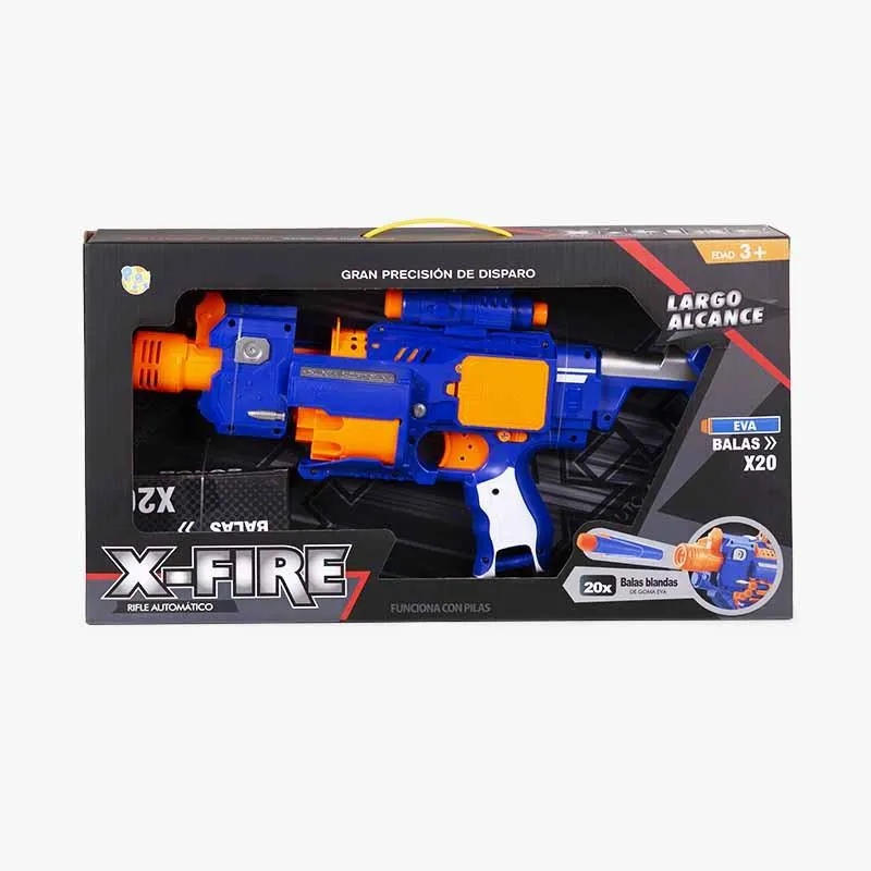 PISTOLA DE DARDOS CON 20 DARDOS Y DIANA