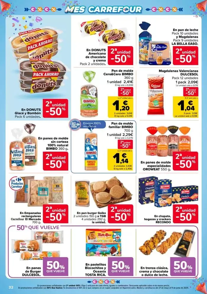 Catálogo de 50% QUE VUELVE + 2ªUD. AL -50% 13 de mayo al 26 de mayo 2025 - Página 32