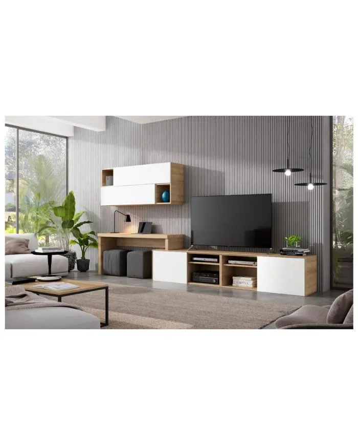 Composición de muebles de salón en Nattex