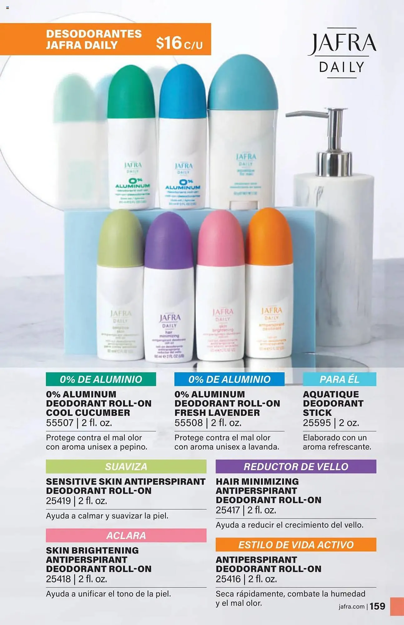 Catálogo de Folleto JAFRA 1 de agosto al 31 de diciembre 2025 - Página 159