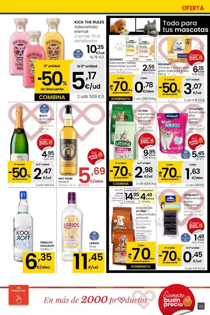 Catálogo de 2000 produktu baino gehiago, BETI PREZIO ONEAN EROSKI CENTER 16 de enero al 28 de enero 2025 - Página 23
