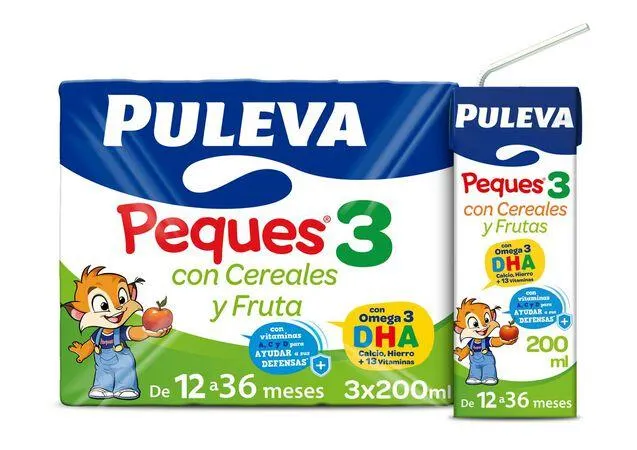 Leche crecimiento Puleva Peques cereales fruta 200ml