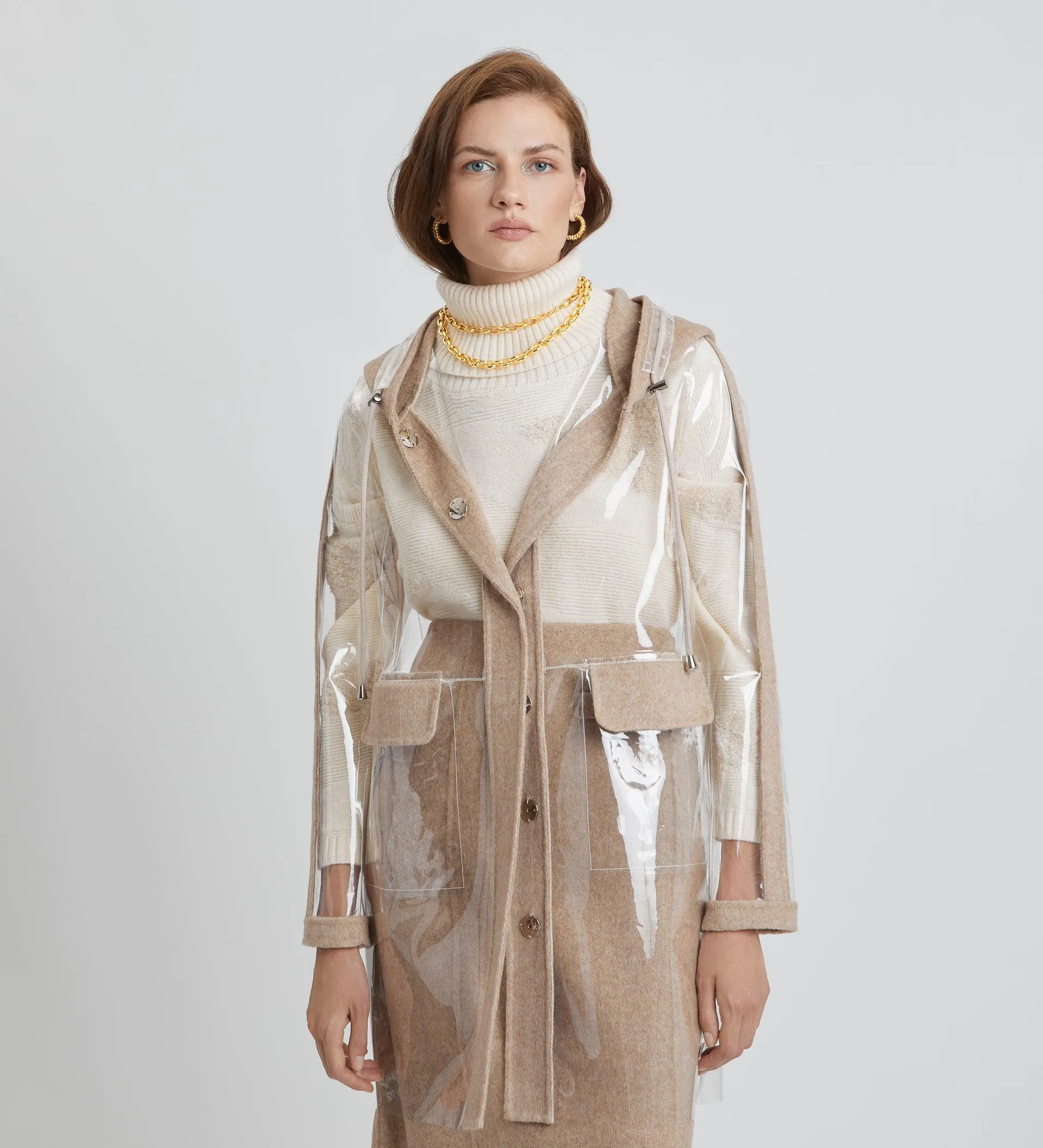 Parka chubasquero combinado