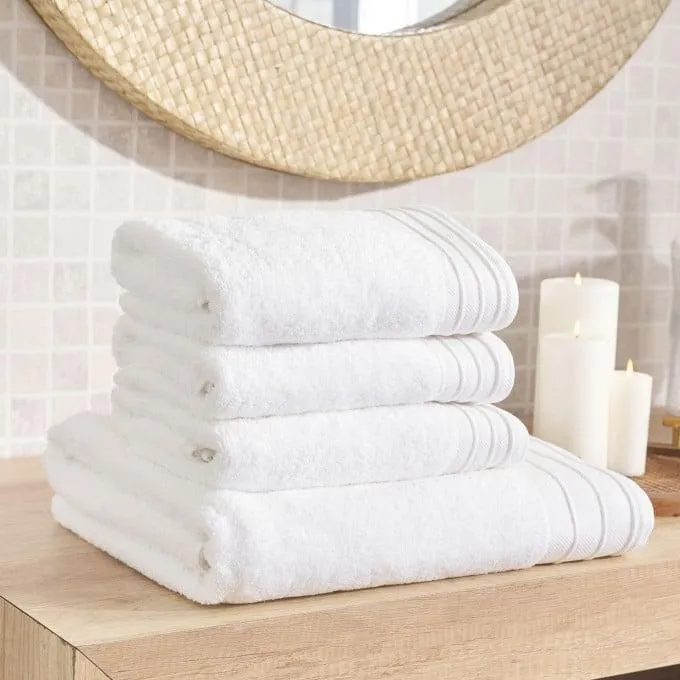 Toalla algodón cardado - Basic LMQ Blanco