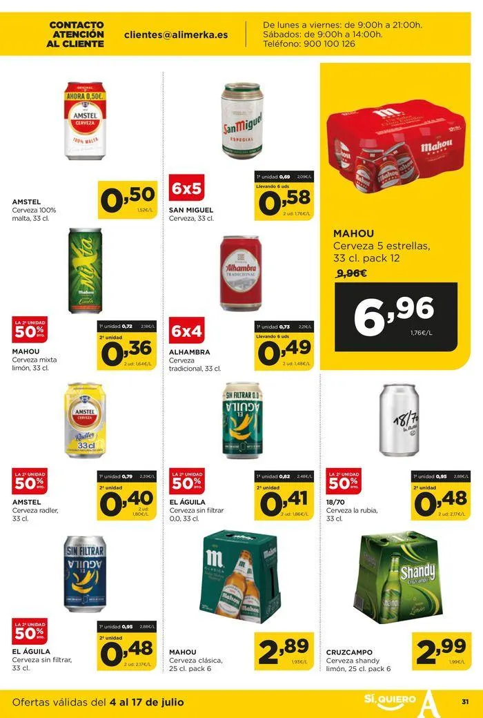 Catálogo de Catálogo Alimerka 4 de julio al 17 de julio 2024 - Página 32