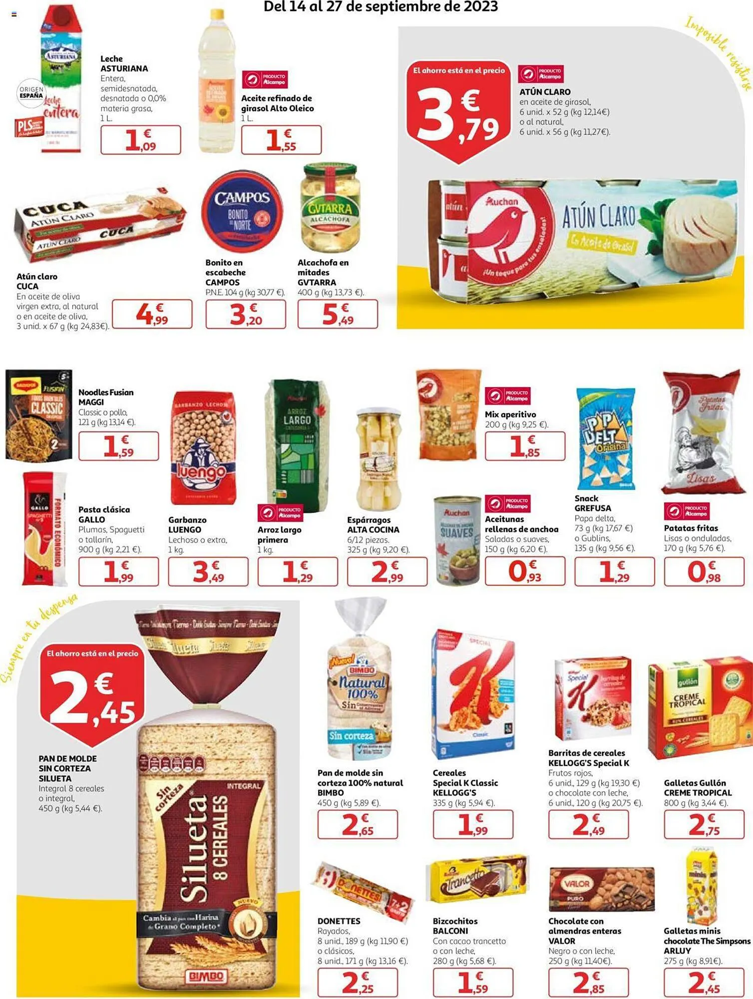 Catálogo de Folleto Alcampo 14 de septiembre al 27 de septiembre 2023 - Página 3