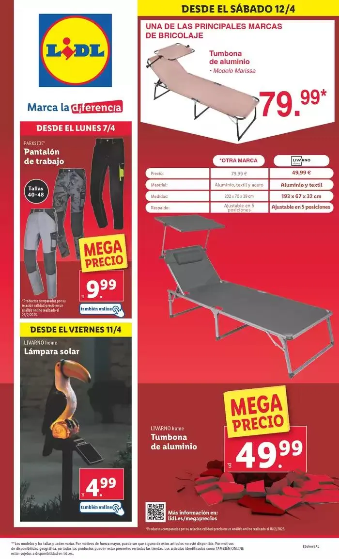 Catálogo de ¡Bazar Lidl! Ofertas válidas del 07/04 al 13/04 7 de abril al 13 de abril 2025 - Página 1