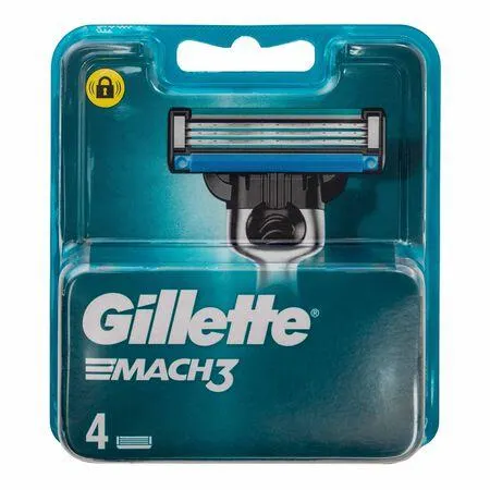 Hojas de afeitar Gillette 4 uds recambio mach 3