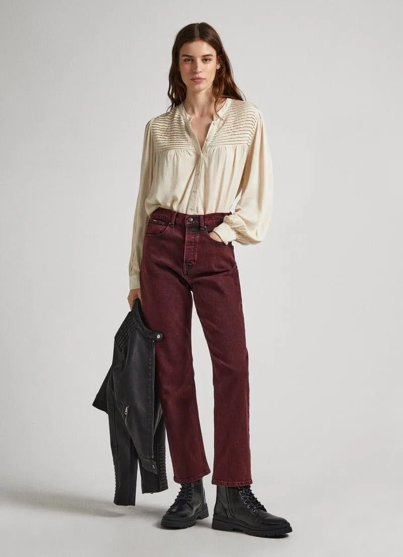 BLUSA DETALLES PLISADOS