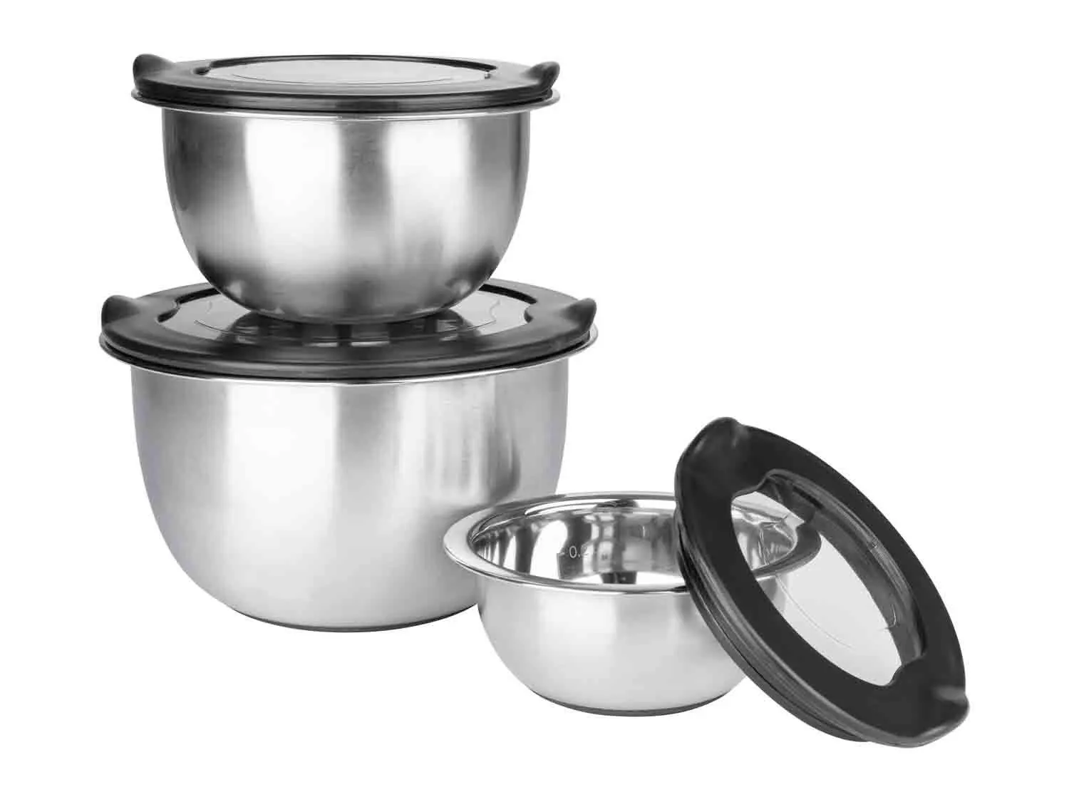 Set de cuencos de acero inoxidable