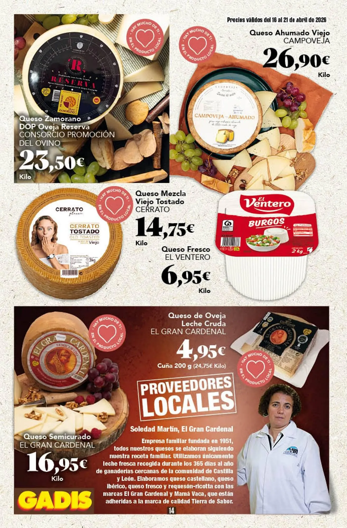 Catálogo de Folleto Gadis 16 de abril al 21 de abril 2026 - Página 14
