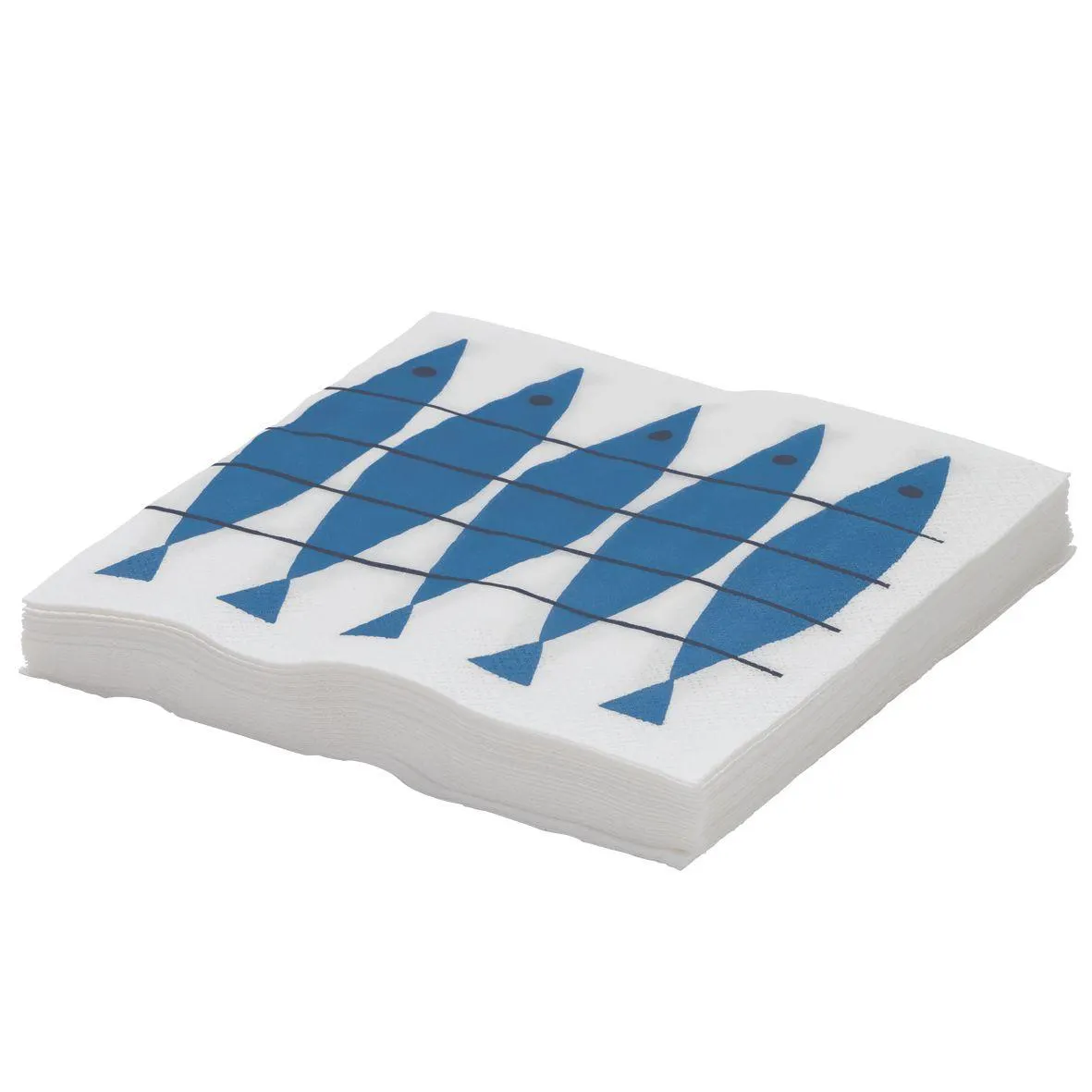 Servilletas Sill, set de 20 Azul-blanco