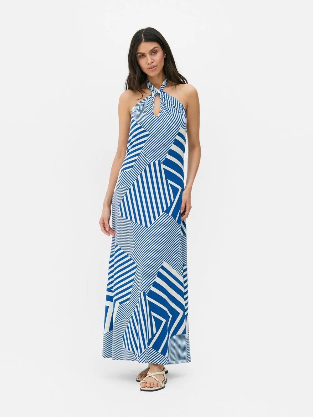 „Paula Echevarría“ Maxikleid mit Neckholder