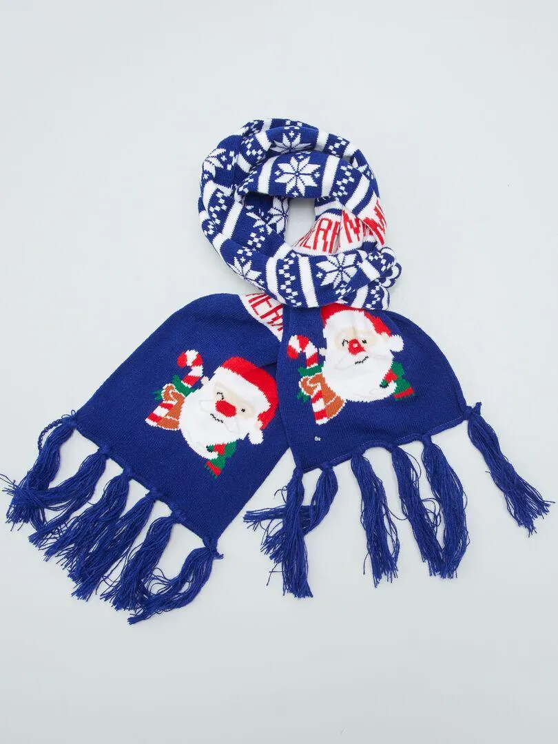 Bufanda Navidad - AZUL
