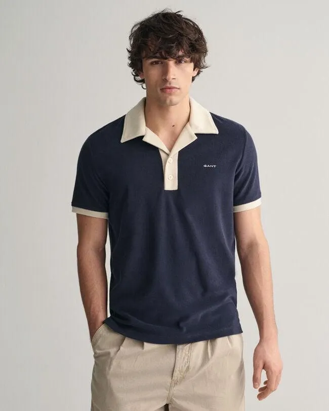 Polo estilo resort de rizo