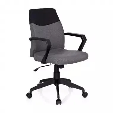 Silla de escritorio Aspen, respaldo bajo - Gris