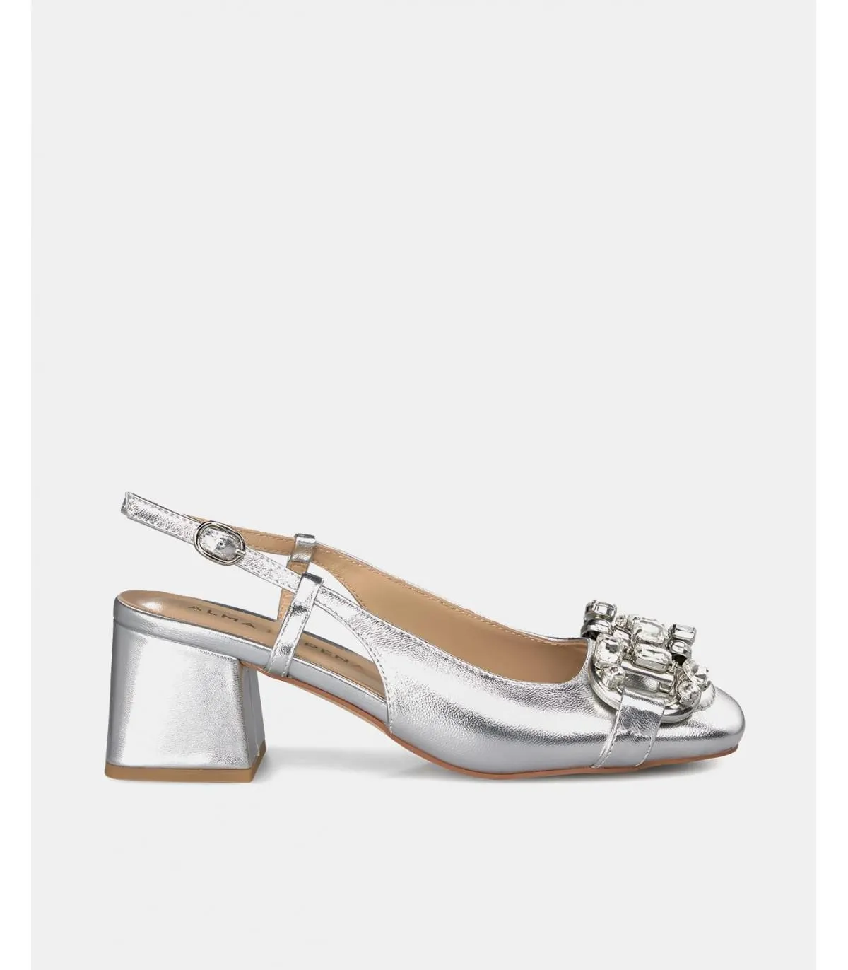 Zapatos salón Mujer Piel con pedrería