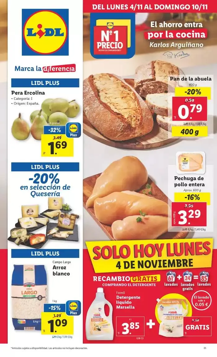 Catálogo de № 1 PRECIO 4 de noviembre al 10 de noviembre 2024 - Página 1