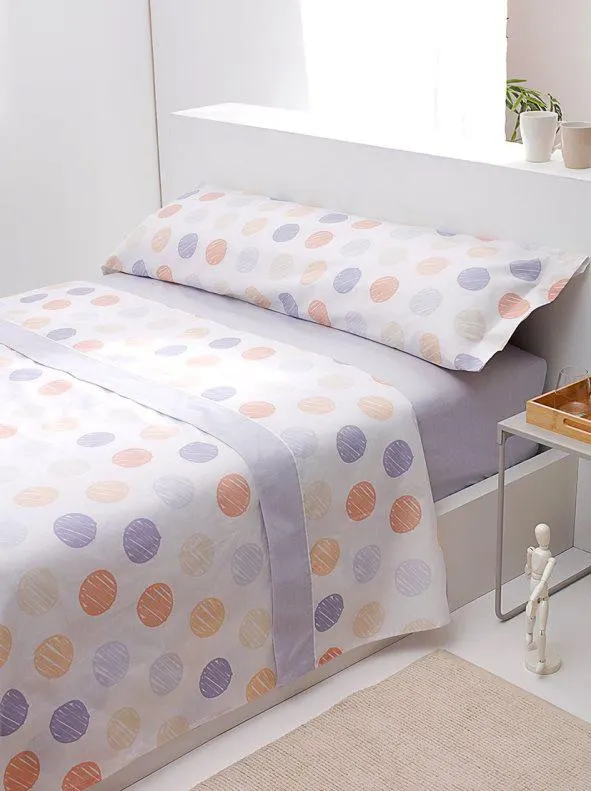 Juego de cama 3 piezas topos Tarifa