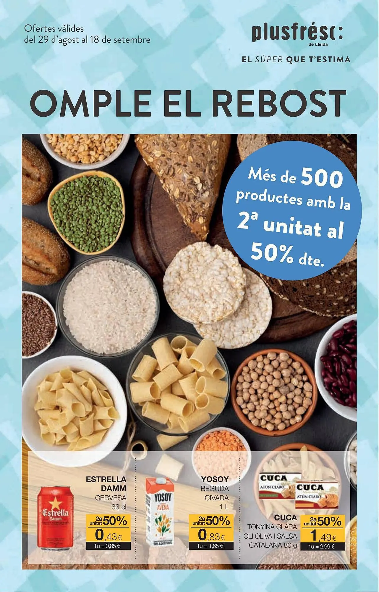 Catálogo de Folleto Plusfresc 29 de agosto al 18 de septiembre 2023 - Página 1