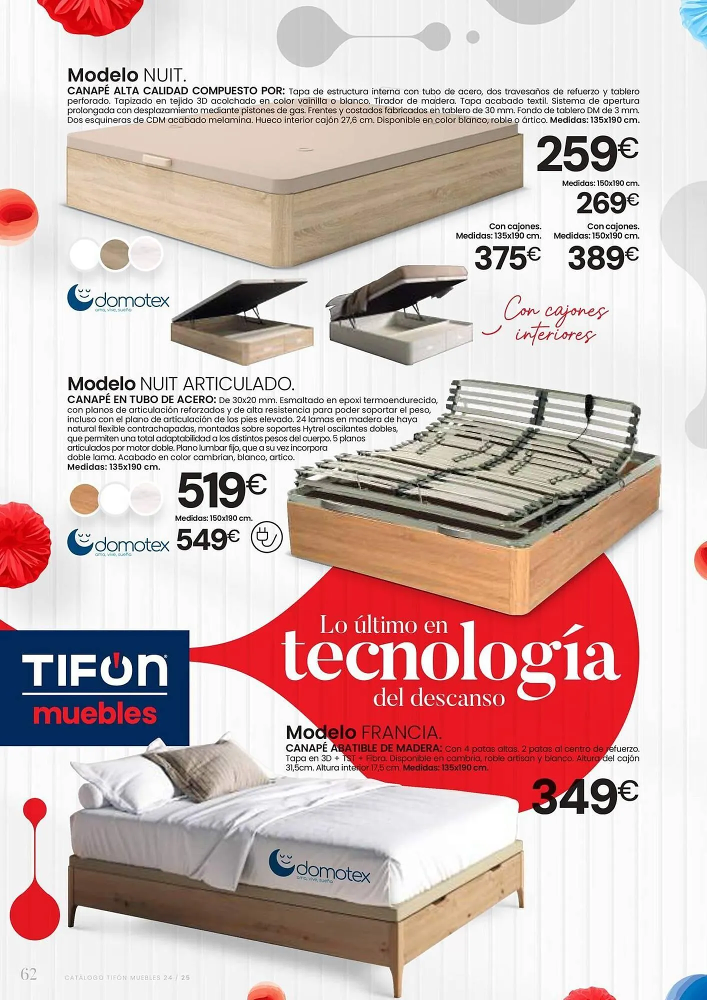 Catálogo de Folleto Tifón Hipermueble 12 de julio al 31 de mayo 2025 - Página 62