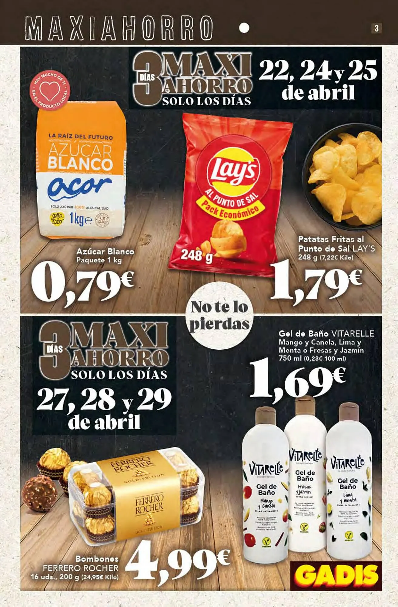 Catálogo de Folleto Gadis 22 de abril al 29 de abril 2026 - Página 3