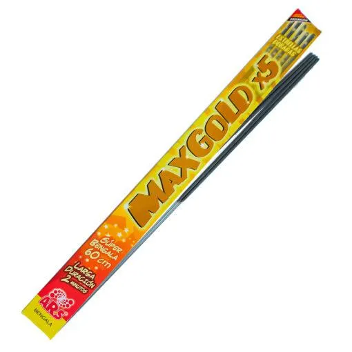 5 BENGALAS MAX GOLD 60cm