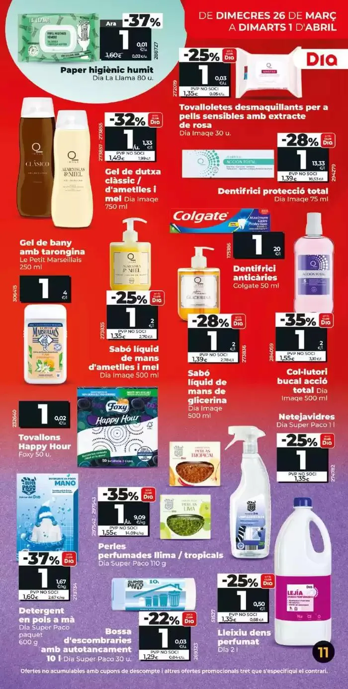 Catálogo de Més de 100 productes a 1€ del 26/03 a l’ 01/04 26 de marzo al 1 de abril 2025 - Página 11