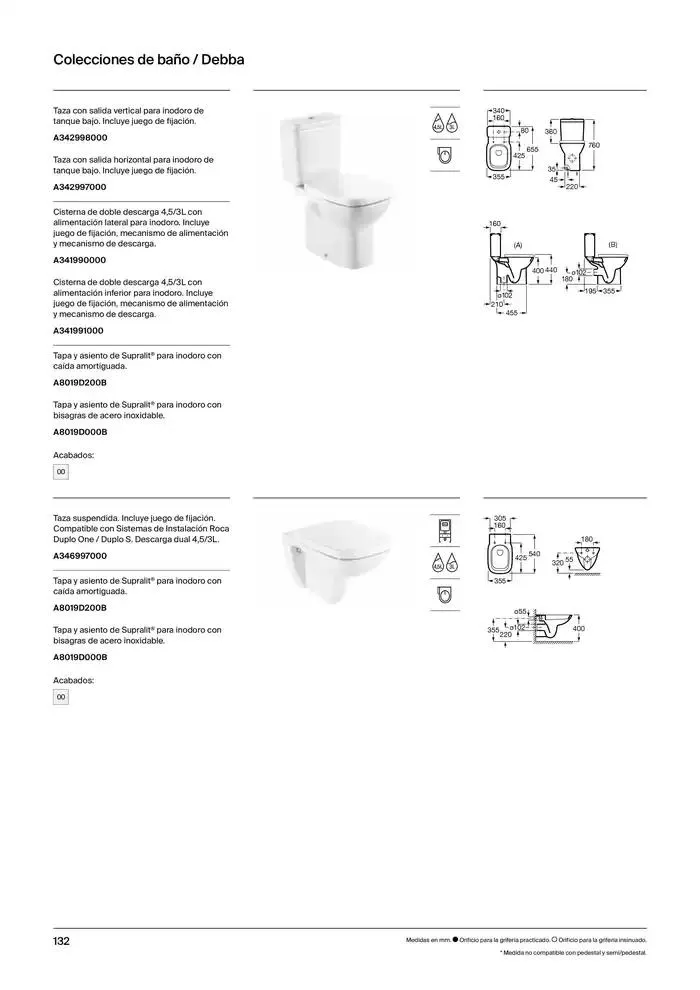 Catálogo de Colecciones de Baño, Muebles y Accesorios 9 de enero al 31 de diciembre 2025 - Página 134