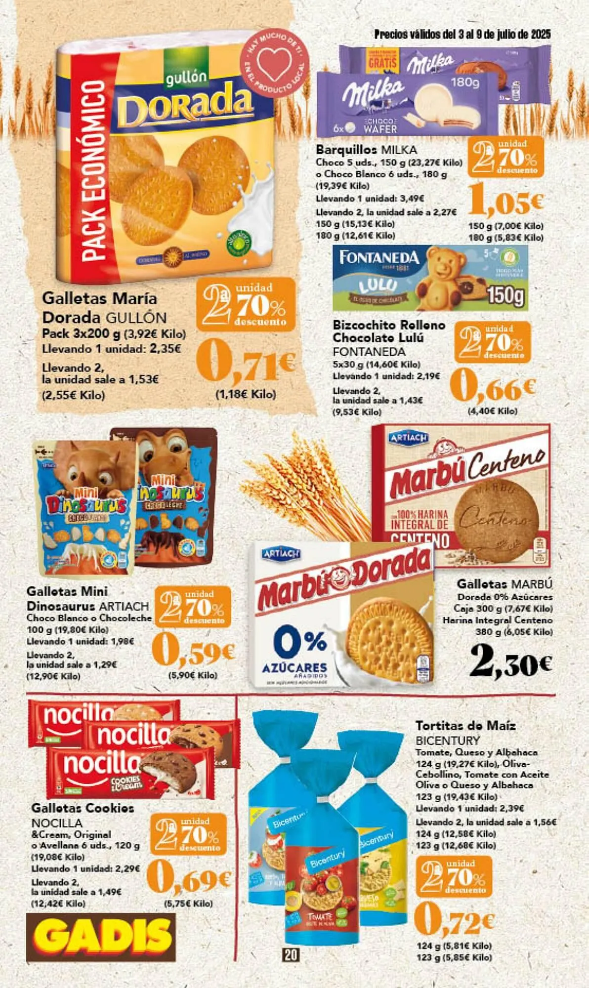 Catálogo de Folleto Gadis 3 de julio al 9 de julio 2025 - Página 20