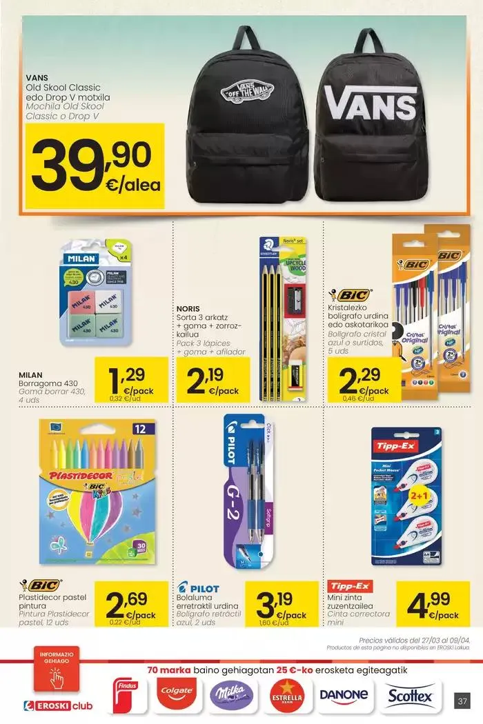 Catálogo de Prezio merkeagoa HIPERMERKATUAK EROSKI 27 de marzo al 8 de abril 2025 - Página 37