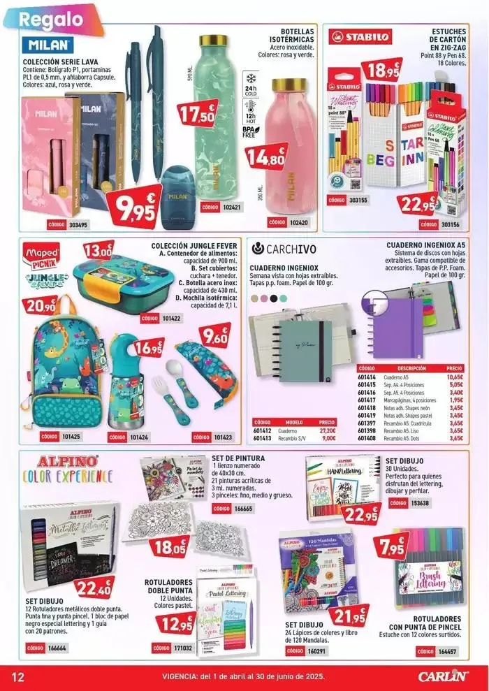 Catálogo de HIPER OFERTAS PAPELERÍA Nº5 1 de abril al 30 de junio 2025 - Página 12