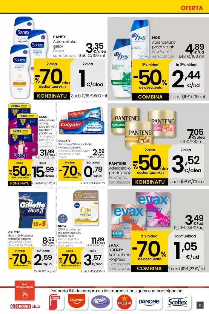 Catálogo de Prezio merkeagoa SUPERMERKATUAK EROSKI  27 de marzo al 8 de abril 2025 - Página 11