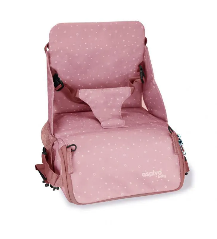 Trona de viaje - Bolso Hummus Estrellas Rosa