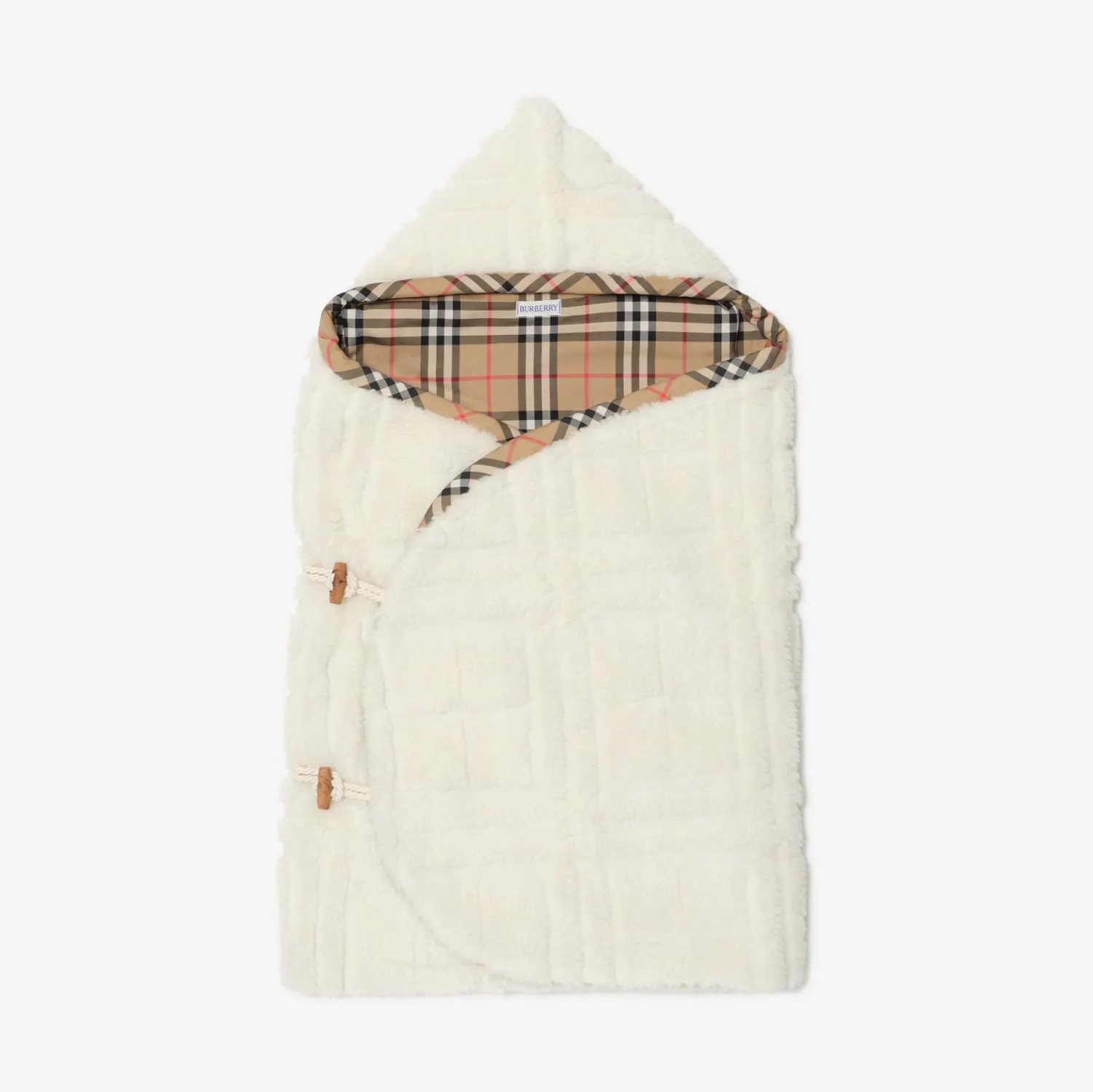 Saco para bebé en polar a cuadros