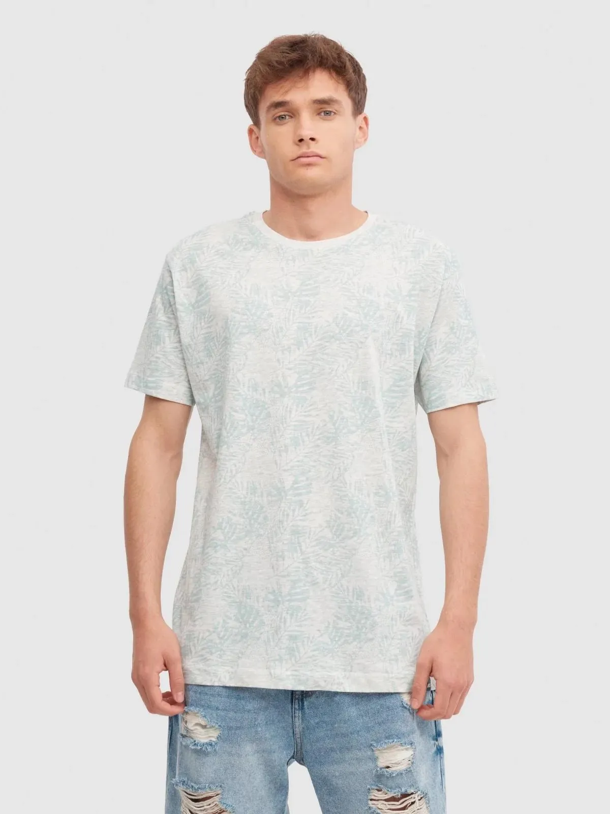 Camiseta tropical textura