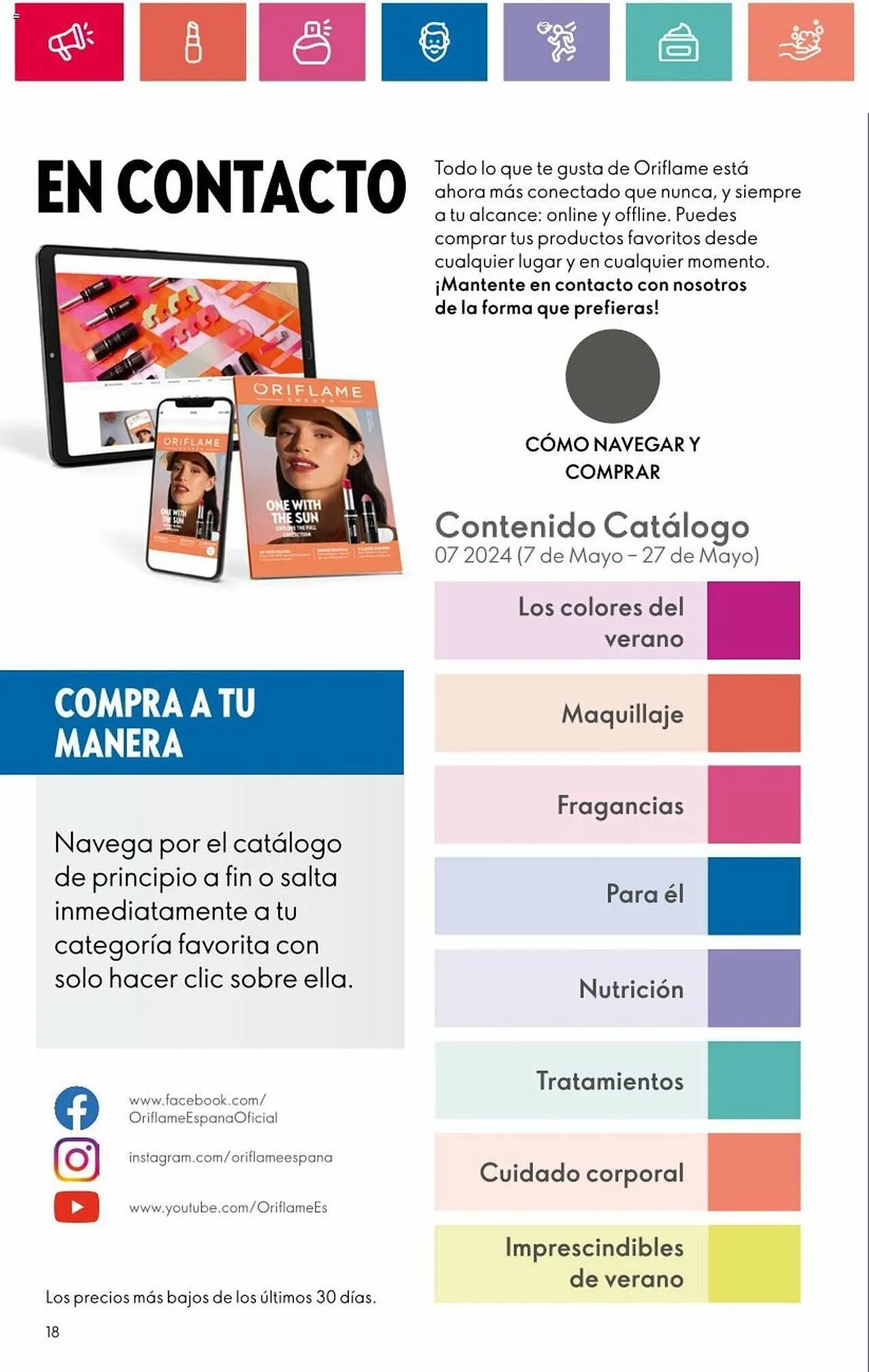 Catálogo de Folleto Oriflame 7 de mayo al 27 de mayo 2024 - Página 18