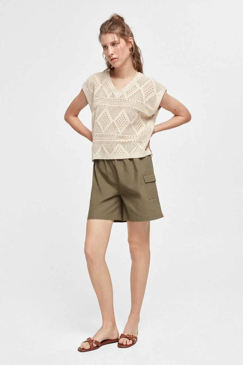 Chaleco jacquard de algodón