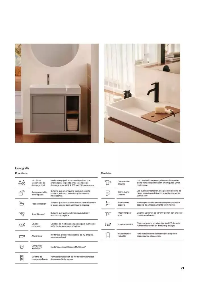 Catálogo de Colecciones de Baño, Muebles y Accesorios 9 de enero al 31 de diciembre 2025 - Página 73