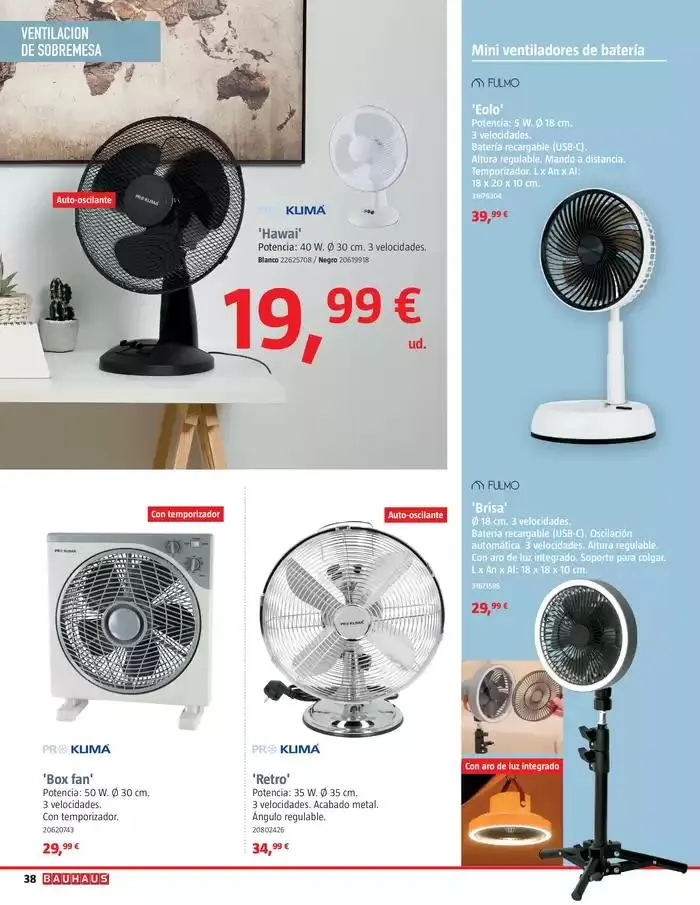 Catálogo de Clima. Soluciones de climatización 9 de abril al 9 de mayo 2025 - Página 38