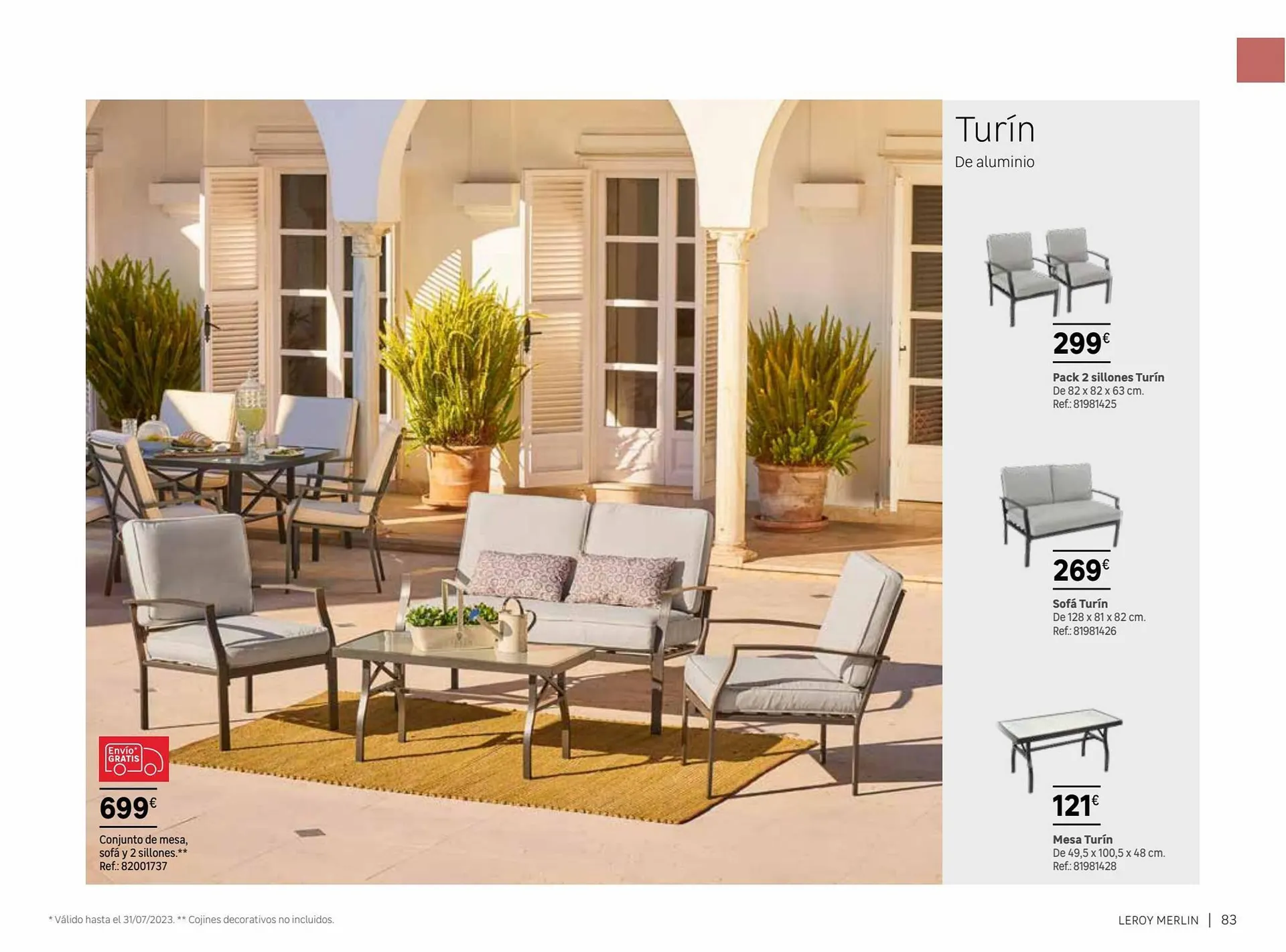 Catálogo de Folleto Leroy Merlin 9 de junio al 31 de julio 2023 - Página 83