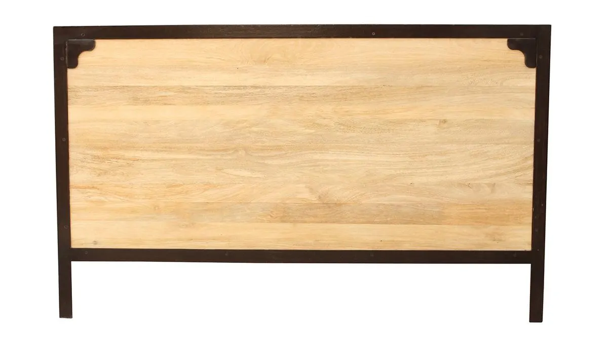 Cabecero en metal y madera de mango INDUSTRIA