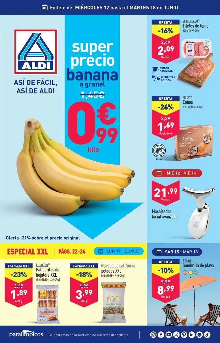 Catálogo de ¡Así de fácil, así de Aldi! 12 de junio al 18 de junio 2024 - Página 1