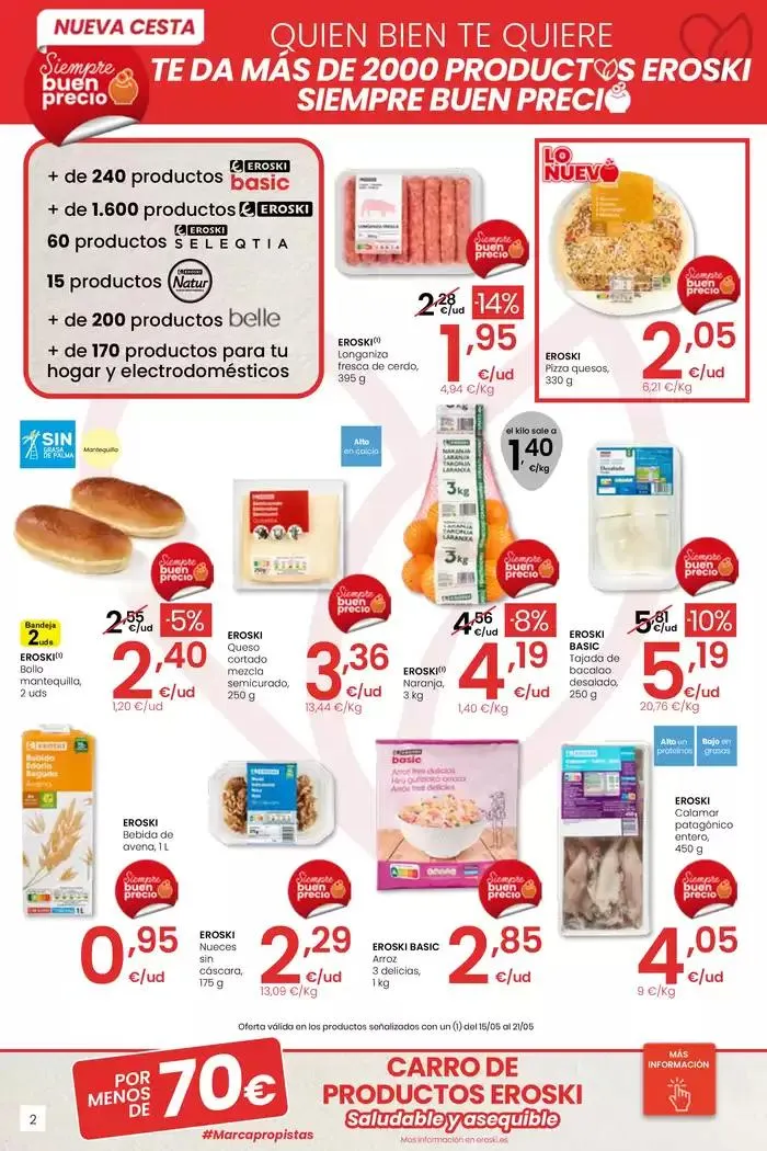 Catálogo de SUMA AHORRO EROSKI CENTER 15 de mayo al 28 de mayo 2025 - Página 2