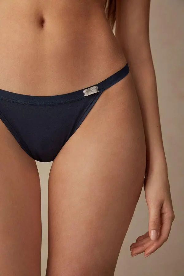 Cotton Thong with Side Straps