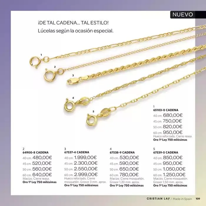 Catálogo de Catálogo especial primavera verano 1 de marzo al 30 de septiembre 2025 - Página 109