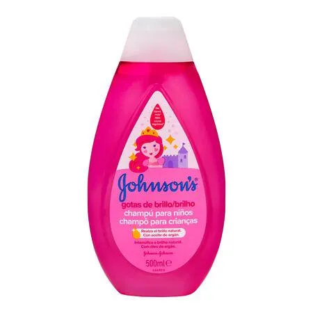 Champú infantil Johnson's 500ml gotas brillo