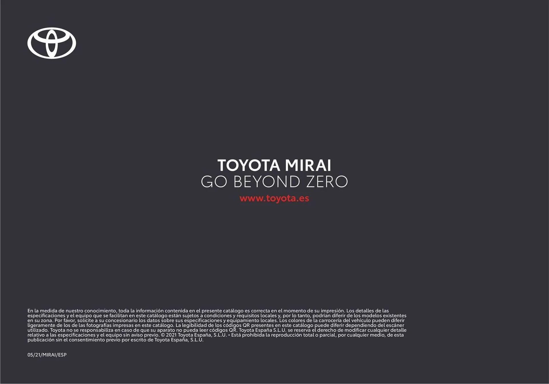 Catálogo de Folleto Toyota Mirai 26 de junio al 26 de junio 2025 - Página 44